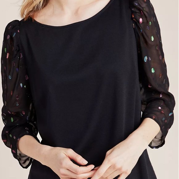 Eva Franco Mica Clip Dot shimmer top - Picture 2 of 8